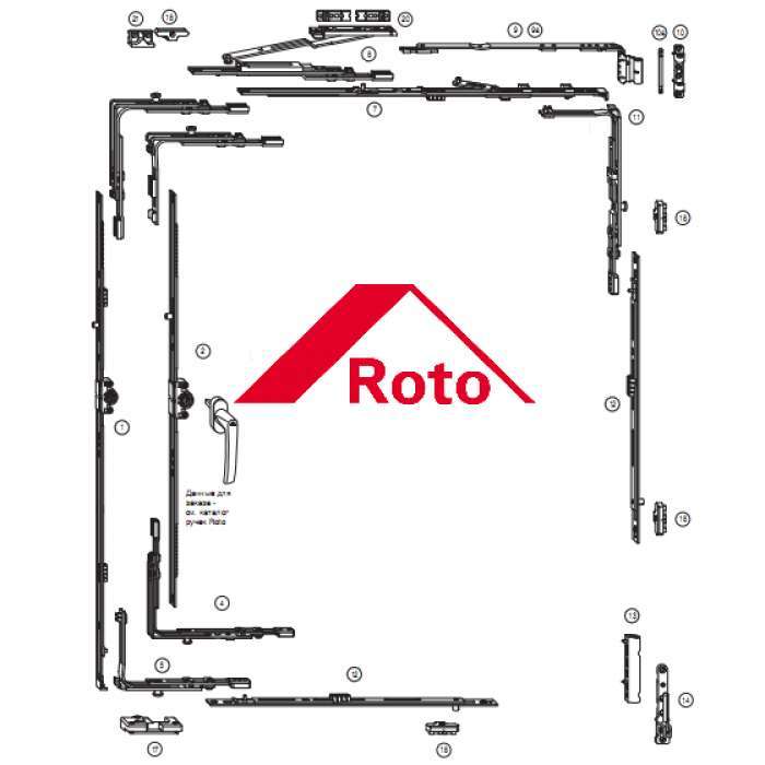 Фурнитура рото схема